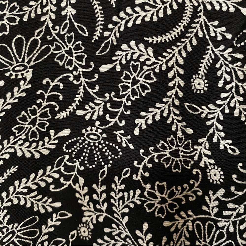 Old Navy Women's Drop-Waist Black With White Floral Dress Size XL New With Tag - Picture 8 of 11